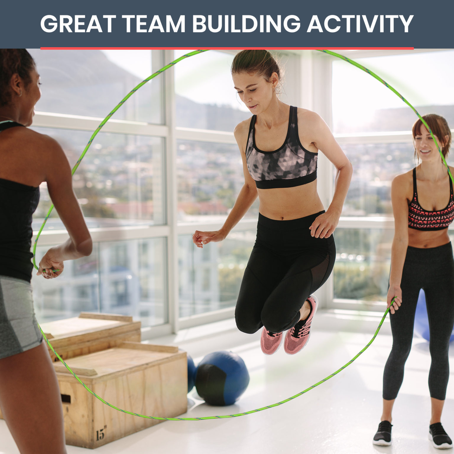 Brightedly 16ft (5m) Double Dutch Jump Rope Set - Green